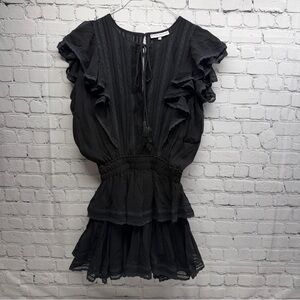 Karina Grimaldi Black Silk Blend Top